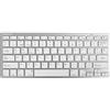 SilverHT 19386 tastiera Bluetooth QWERTY Spagnolo Argento, Bianco