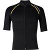 winying Muta da uomo in neoprene, a maniche corte, in neoprene, con zip frontale, termica, per immersioni, colore nero, XXL
