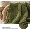 Good Nite Flush with Plaid Pattern Warm and Cozy Day coperta e coperta per divano per interni ed esterni inverno e autunno - Grigio