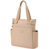 ISEYOU Borsa Tracolla Donna Grande, Tote Bag con Cerniera, Borse Donna a Mano in Nylon Leggero, Tessuto Oxford Impermeabile Shopper con Tasche Multiple, per Shopping Viaggi Lavoro Università