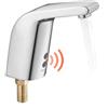 VEVOR Rubinetto Miscelatore per Lavello Sensore di Movimento Altezza 150mm Rubinetto Automatico, Senza Contatto, Solo Acqua Fredda, Alimentazione Batteria, Tubo 9,5m, Cromato Argento, da Cucina Bagno