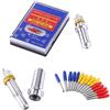 LANTRO JS Lame taglio per plotter vinile, 15pcs Lama taglio per plotter taglio in vinile 30/45/60 Gradi, lama per plotter in acciaio al tungsteno per macchina taglio vinile