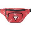 GUESS Originals Logo Bum Bag, Designer, Marsupio da Viaggio Unisex-Adulto, Rosso/Escursione, Tinta Unita (Getaway Solids), Taglia Unica