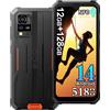 Blackview Rugged Smartphone 4G, 12GB+128GB/1TB Telefono Robusto, 16MP+8MP, 5180Mah, Androi