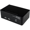 StarTech.com Switch KVM doppio monitor VGA DVI 2 porte USB con audio e hub USB 2
