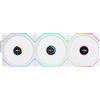 Lian Li Ventola UNI FAN TL-LCD 120mm Bianco Inversa Wireless 3pz con Controller