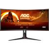 AOC Monitor Curvo 34" 3440x1440 180Hz con Altoparlanti Integrati