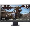 LG Monitor Gaming 31.5" Quad HD 2560x1440 LCD Nero 180Hz