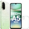 XIAOMI Redmi A5 Smartphone 6.88 HD+ 120Hz 4GB+128GB | Dual SIM 4G+ microSD | Batteria 5200mAh | Fotocamera 32MP | Senza Caricatore - Verde | Include Custodia Protettiva