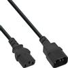 Inline Cavo di prolunga, da C13 a C14, nero, 5 m