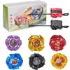 DEZAWRTY Set Battle X Gryo, 6 trottole da combattimento, 2 lanciatori, Gyro Starter Pack per bambini, giocattoli per bambini, giocattoli per compleanni, 6+