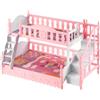 HOMSFOU Letto a Castello in Miniatura 1/12 Per Casa Delle Bambole Mobili Per Bambole Con Doppio Strato Decorazione Realistica E Compatibile Con Accessori Miniatura 8.82X5.51X5.12In