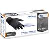 REFLEXX M Guanti Nitrile Reflexx R78 - gr. 4,0 - senza polvere - guanti monouso - certificati - nero - 100% latex free - conf. 100 pezzi - TAGLIA L - Oltre 660 pz