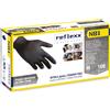REFLEXX L Guanti Nitrile da lavoro Reflexx N81 - gr. 3,2 - ultra sottile- neri - Food line - Senza Polvere - 100% latex free - conf. 100 pezzi - TAGLIA XL - Oltre 880 conf.