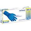 REFLEXX XXL Guanti Nitrile Full Grip Reflexx N65 Plus - Extra Lungo 29 cm - gr. 9,2 -senza polvere- manichetta lunga -guanti monouso certificati - blu -100% latex free - conf. 50 pezzi - TAGLIA S - oltre 440 conf.