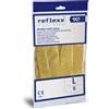 REFLEXX |L" "Guanti Riutilizzabili Satinati Reflexx R92 - gr. 50 - guanti in lattice anallergici - colore naturale/ambrato -venduti al paio -TAGLIA XL"