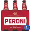 Peroni 8x Stock Peroni Birra Bottiglia 33X3 Vetro
