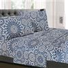 Sweet Home Collection Set di biancheria da letto di lusso con lenzuolo con angoli, 2 federe, in microfibra, Oasis, completo
