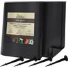 GARDENIX Tessuto Non Tessuto per Erbacce con 100 Ancore, 1 m x 5 m, permeabile all'Acqua 100 g/m², Colore Nero, Resistente ai Raggi UV, per aiuole Rialzate, Pellicola Protettiva per Piante