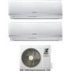 Zephir Climatizzatore Dual Split Inverter 9000 + 12000 Btu /h Inverter Classe A++/A+ (Unità Interna + Unità Esterna) - ZDUO 9000 + 12000 WiFi