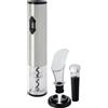 Vinuva Store Cavatappi inox elettrico automatico professionale sommelier con 3 accessori in scatola regalo (4 batterie AA non incluse)