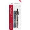 Tombow, Brush Pen Fudenosuke, colore: nero Dual Pen + Weich + Hart