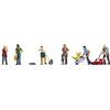 Noch Set di Statuette H0, per Giardinaggio, modellismo, in plastica