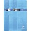 Clairefontaine 3377C pacco da 10 Quaderni a punto METALLICO da Laboratorio, 24x32 cm, 64 Pagine a Quadretti grandi 90 g e Bianche 125 g, Copertina Plastificata, Colori Assortiti