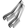 Fackelmann Set da 2 Pinze da cucina, per spaghetti, insalata, cubetti di ghiaccio, materiale in acciaio inossidabile, lavabile in lavastoviglie, dimensioni 19 cm