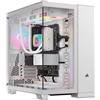 Corsair Case Midi Tower 6500X Bianco con Finestra Laterale e Raffreddamento Liqu