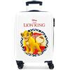 Disney Il Re Leone Trolley cabina Azzurro 37x55x20 cms Rigida ABS Chiusura a combinazione numerica 34L 2,6Kgs 4 doppie ruote Bagaglio a mano