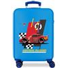 Disney Cars Lightning Mcqueen Trolley cabina Azzurro 37x55x20 cms Rigida ABS Chiusura a combinazione numerica 34L 2,6Kgs 4 doppie ruote Bagaglio a mano