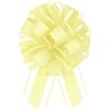 QUARKZMAN 5pz 15cm Fiocchi Regalo Tirante Grande in Organza Fiocco Confezioni Regalo Nastro per Cesti Auto Matrimonio Regali Fiocco di Natale, Giallo