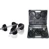 Toorx Valigetta Pesi ghisa 15 KG (2 manubri + dischi 4x0,75 kg + 8x1 kg) - VAL-15DGN 15 Kg