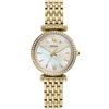 Fossil Orologio Carlie da donna, Movimento al quarzo a tre lancette in tonalità oro con cinturino in acciaio inossidabile, Tono Oro, 28 mm