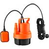 VEVOR Pompa ad Acqua Sommergibile 320 W Pompa Acque Scure Portata Elevata 6000 L/H Prevalenza da 7 m con Cavo di Alimentazione per Scaricare l'Acqua dalla Piscina Stagno da Giardino Seminterrato
