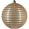 ARPIMEX Sfera Rigata di Natale D 200 Mm Plastica Beige
