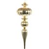 ARPIMEX Ornamento di Natale Stile Barocco Appuntito 10 x 31 Cm Plastica Oro