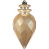 ARPIMEX Ornamento di Natale Diamante Appuntito 11,5 x 25 Cm Plastica Beige