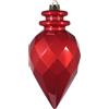 ARPIMEX Ornamento di Natale Diamante Appuntito 11,5 x 25 Cm Plastica Rosso