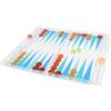 WELL HOME MOBILIARIO & DECORACIÓN- Set di Backgammon Trasparente, Multicolore, 30x25x2, 497200050
