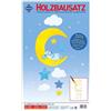 Pebaro 848/9 Mouse in legno sulla luna, puzzle 3D, kit di modellismo, fai da te con legno, puzzle in legno, piastra in legno pretagliato, con carta vetrata, scoppiare, assemblare, pronto, idea regalo