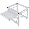 DENEWERK Base stabile per lavatrici con ripiani, in acciaio, max 150 kg, base antiscivolo per lavatrici, telaio rialzo per asciugatrice, frigorifero, bianco, 60 x 56 x 52 cm (L x P x A)