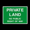 USSP&S private Land n. pubblico diritto di modo cartello in plastica con 4 fori - personale solo/autorizzato/Keep out/oltre questo punto (CA51)