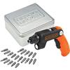 BLACK+DECKER, Avvitatore con batteria al litio 3,6 V con 20 accessori e scatola. BDCSFL20AT-QW