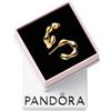 PANDORA Essence Orecchini a cerchio placcati in oro 14k