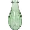 Talking Tables Vaso da Fiori in Vetro Verde, elegante decorazione con stelo singolo per matrimoni, davanzale, feste, pranzi estivi, camino e regalo 14cm