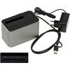 KALEA-INFORMATIQUE Docking station USB 3.0 5G per disco SAS 2.5 o 3.5 con connettore SFF-8482, interfaccia USB A o C, alimentazione 12V 3A, struttura in alluminio