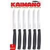 KAIMANO COLTELLI TAVOLA 6PZ. NERO