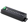 STARTECH Hub USB 2.0 a 10 porte robusto con protezione ESD livello 4